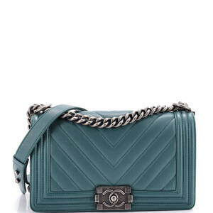 Chanel Boy Flap Bag Chevron Caviar Old #258271C30B